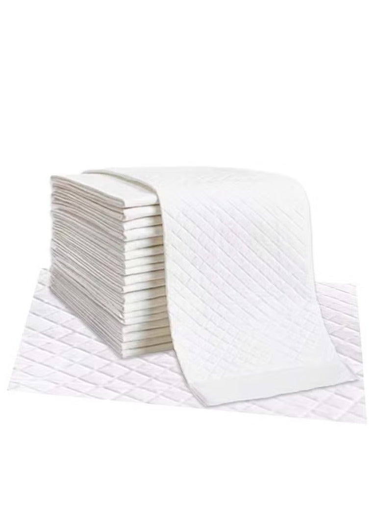 Cute 'n' Cuddle Baby Disposable Changing Mats, 60x45cm White, Pack of 60  Waterproof, Ultra-Soft & Highly Absorbent Diaper Changing Pads, Leakproof Underpads for Newborns & Infants - Image 1